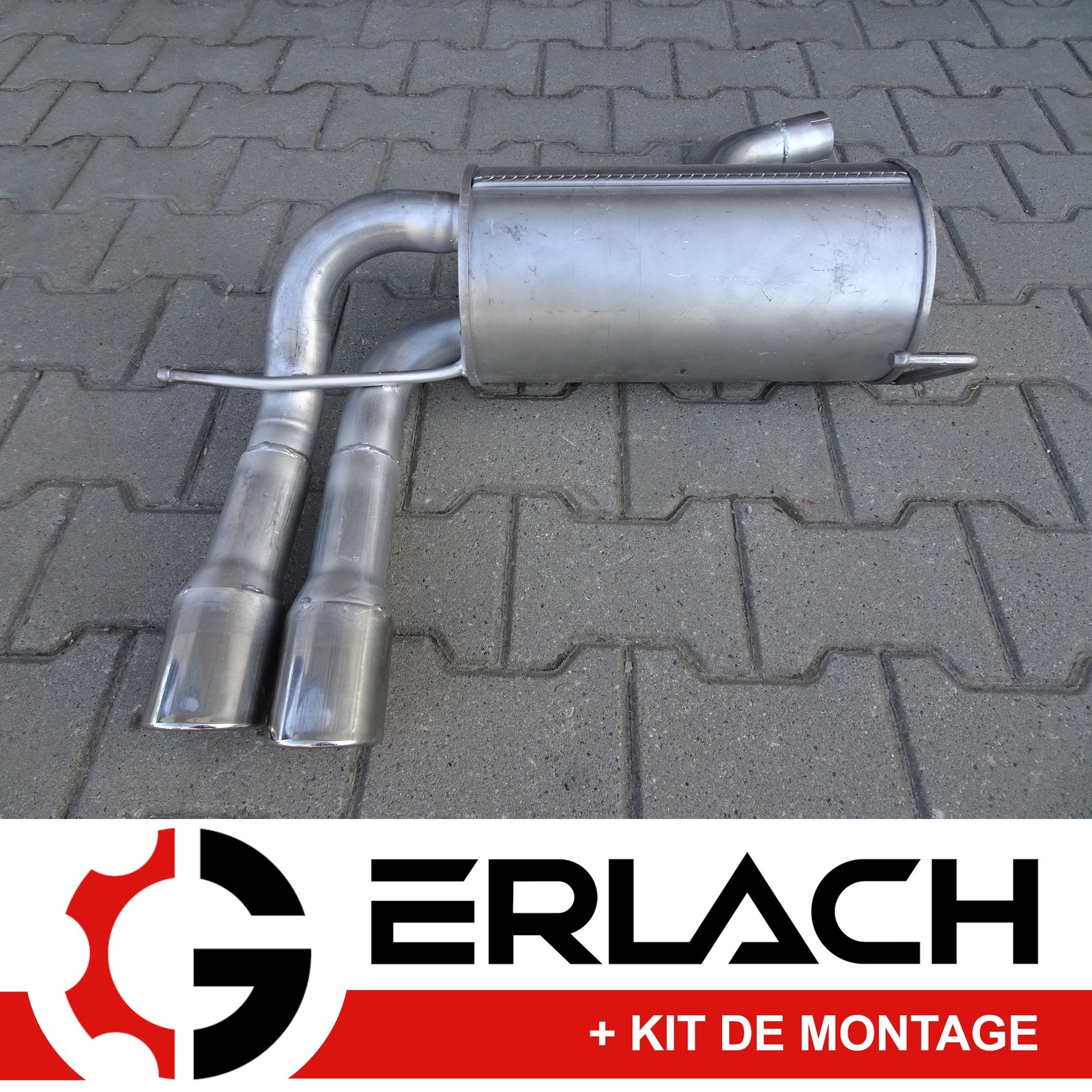 Silencieux arrière Audi A3 Sportback 2.0 TDI quattro 7497 finition chrome