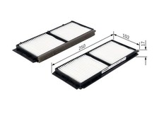 BOSCH Filter, Innenraumluft 1 987 432 209 für MAZDA