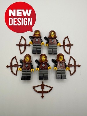 New! Lego Castle Wolfpack Bandits (Lot Of 5) Minifigures - 2024 Variant Retired