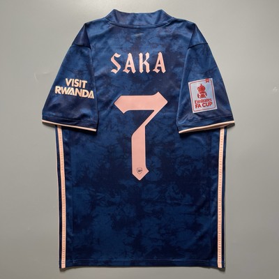 ARSENAL ADIDAS 2020/2021 FOOTBALL THIRD JERSEY #7 BUKAYO SAKA SIZE
