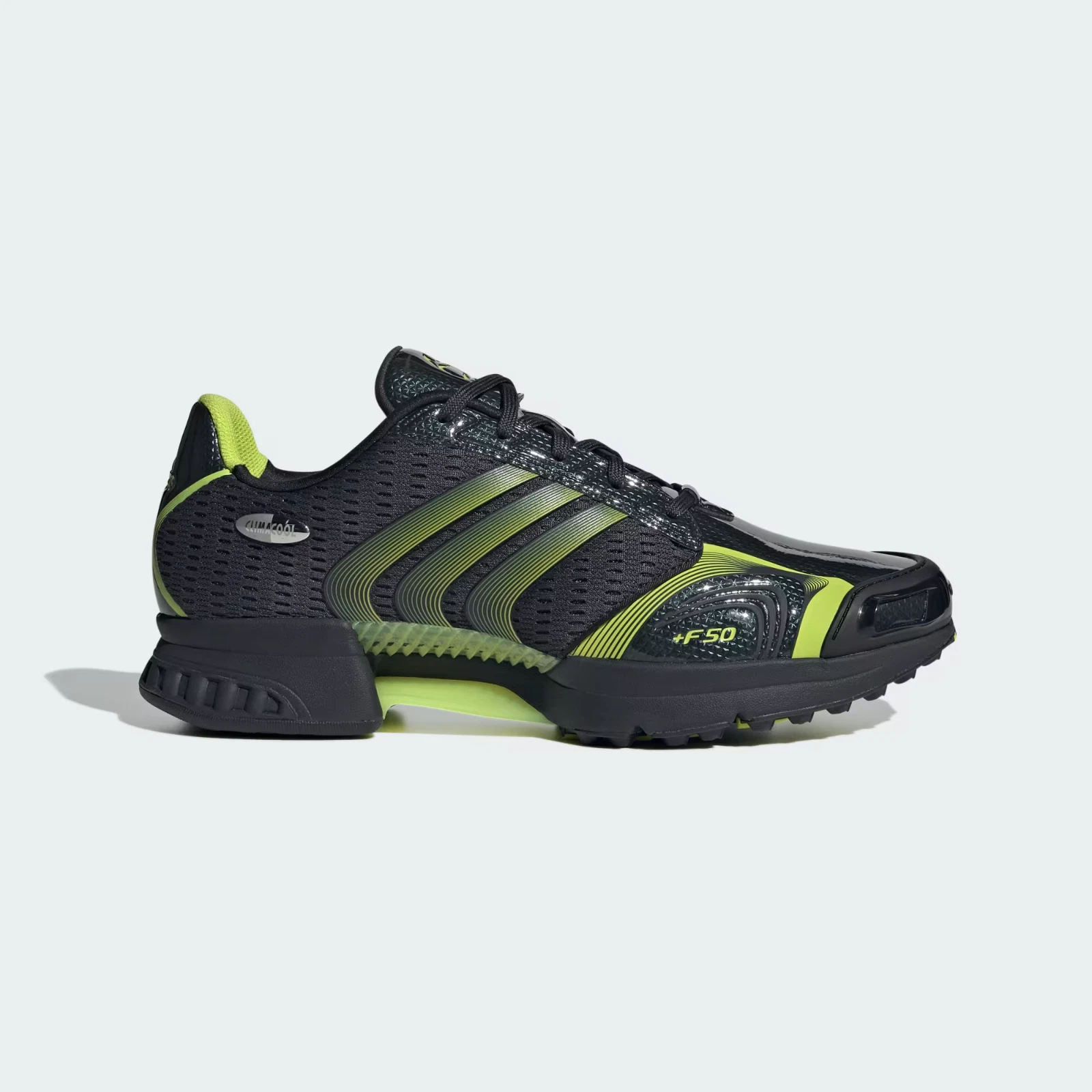 Adidas Men's CLIMACOOL F50 Shoes Trainers in Carbon/Semi Solar Yellow/Black