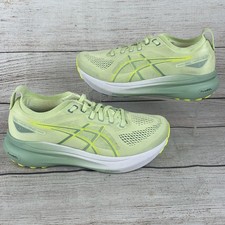 Asics Gel Kayano 31 Womens Sz 9 Wide Running Shoes Cool Matcha Light Celadon Yel
