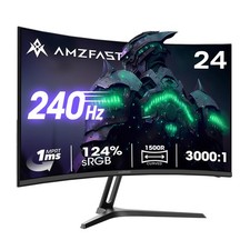 Gaming Monitor Curved 24 Zoll 240Hz FHD 1ms Adaptive Sync Blaulichtfilter 1500R