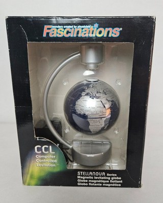 Magnetic Levitating Globe Fascinations Stellanova Series Computer Control-SILVER
