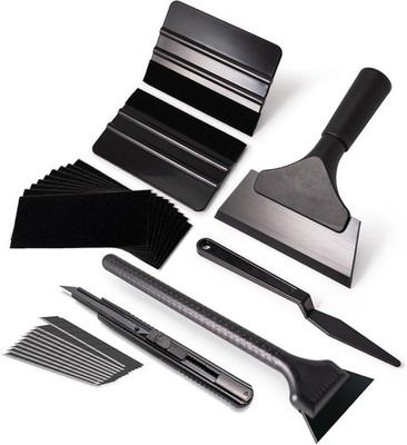 Auto Vinyl Werkzeug Kit Folierung Rakel Duschabzieher Car Wrap Fensterfolie Tape