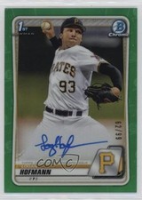 2020 Bowman Draft Chrome Picks Green Refractor 62/99 Logan Hofmann Auto 2a9