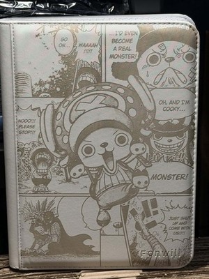 Tony Tony Chopper Manga Laser Engraved Zipper 4-9-12 Slot Binder One Piece