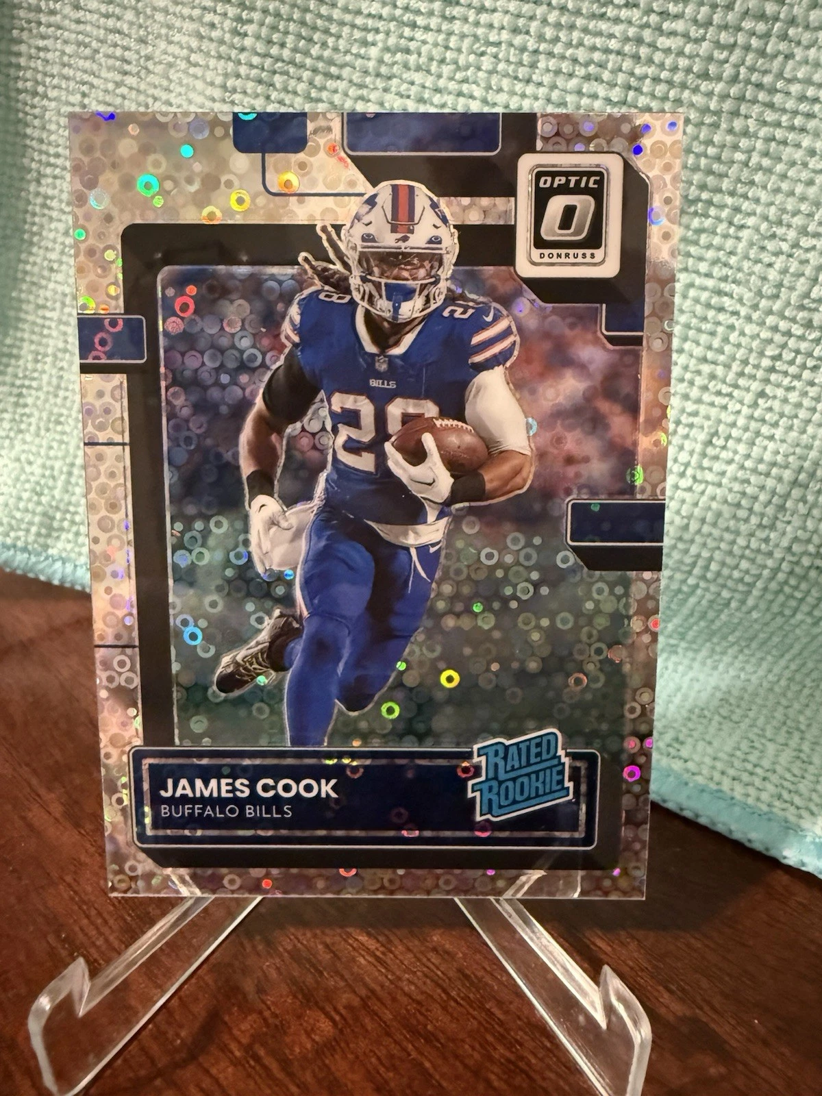 2022 Panini Donruss Optic - Rated Rookie James Cook #215 Silver Circles /125