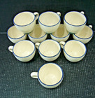 25 PC PFALTZGRAFF OCEAN BREEZE GREEN/BLUE RIMMED CUPS, SAUCERS, SUGAR & CREAMER — photo 6