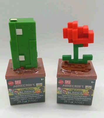 Minecraft Bloom Blocks Mini Mode by Mattel Mojang Studios Lot Of 2 New 