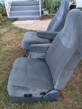 Ford F150f250f350bronco Bucket Seats With Arm Rest Blue