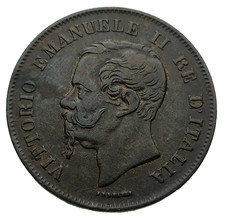 VITTORIO EMANUELE II 5 CENTESIMI 1862 NAPOLI cod. D384