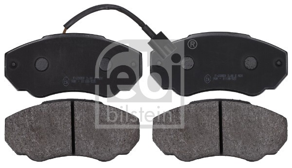 Vorderachse Febi Bilstein 116049 Bremsbelagsatz, Scheibenbremse FüR CitroËN,Fiat-image