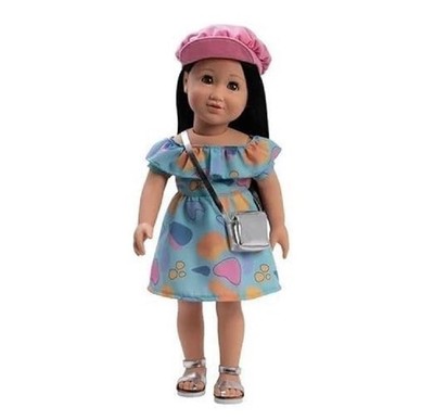 ADORA 18 Inch Amazing Girl Doll ''Zoe'' with Changeable Outfit - Blue Dress