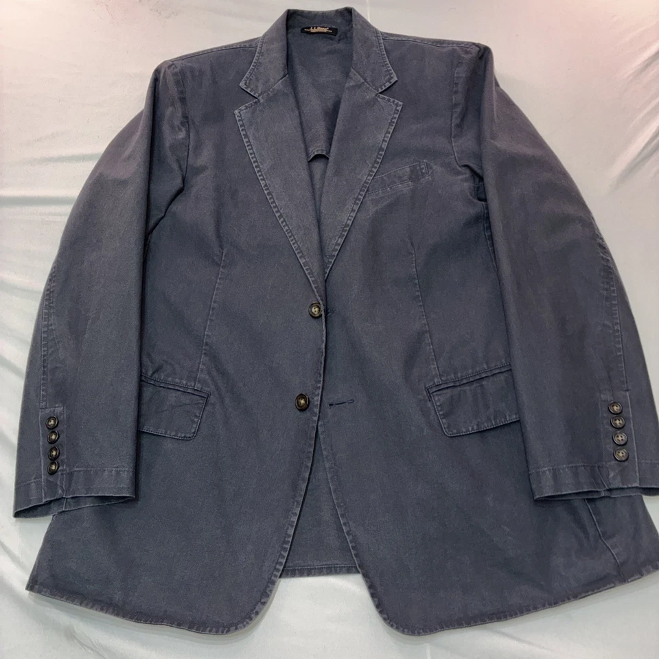 LL Bean Sport пальто Blazer куртка однотонный мужской 42 R синий - Изображение 2 из 4