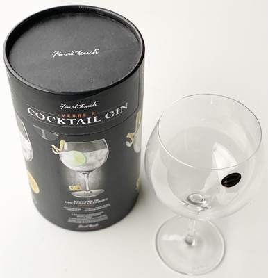 Final Touch Gin Cocktail Glass Authentic Copa De Balon Style Glass 27 Ounce New