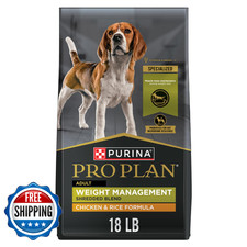 Purina Pro Plan Weight Management Shredded Blend Chicken  Rice Dry Dog Food
