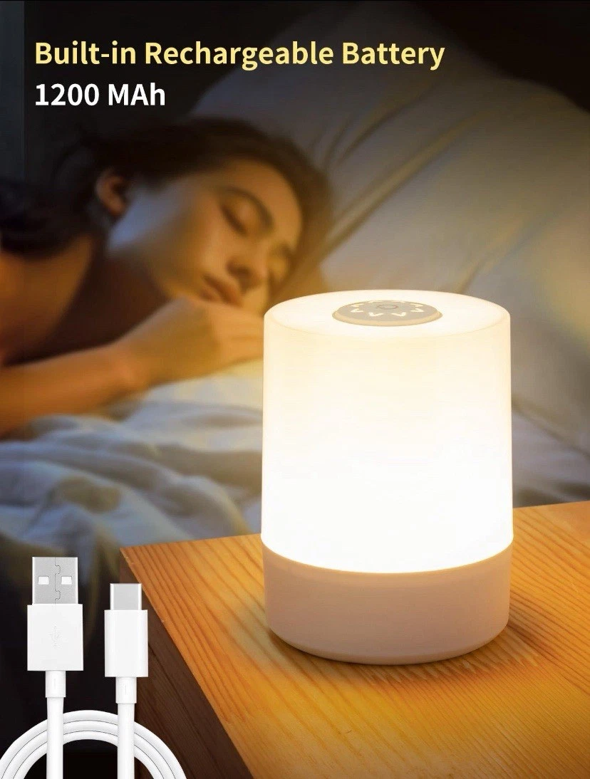 1 Lampara Tactcil Recarcable Led,lampara De Noche,para Amamantar Por La Noche