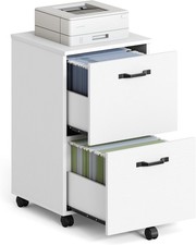 VASAGLE 2-Drawer Filing Cabinet, Mobile File Cabinet for Home Office, Small