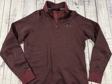 Mens Under Armour Sweater Sz M Pullover 1/4 Zip Excellent Cond 0141