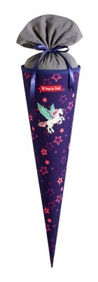 Step by Step School Cone Schultüte Pegasus Night Nuala dunkelviolett pink Neu
