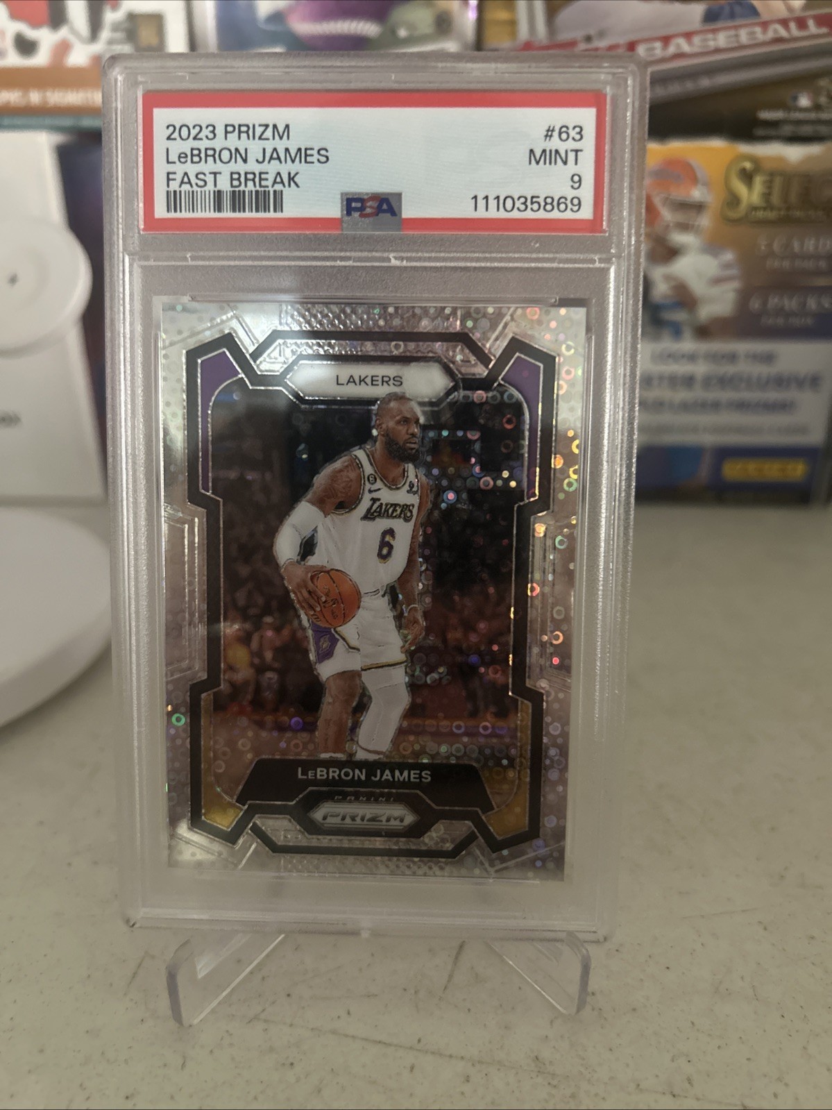 2023-24 Panini Prizm - LeBron James #63 Fast Break Prizm