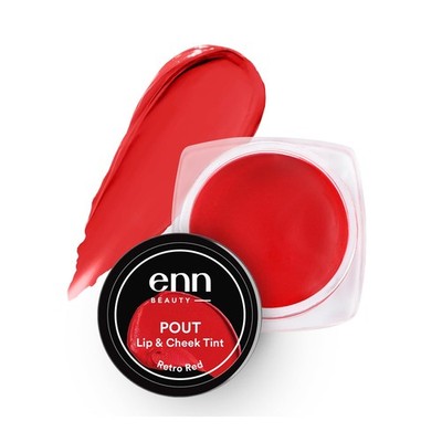 Enn Beauty Pout Lippen- Und Wangen-Tönung, Retro Roter Farbton 5g