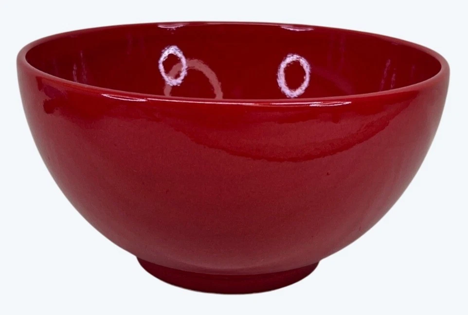 Waechtersbach Fun Factory Cherry Red Freestyle Mixing Bowl Germany 7 1/2"