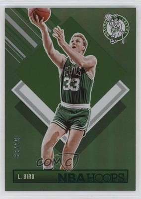 2024-25 Panini NBA Hoops Hoops Tribute Green 63/99 Larry Bird #299 HOF 1q9j