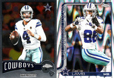  2026 Topps Chrome Cee Dee Lamb RayWave SP and Dak Prescott Season 10 SP