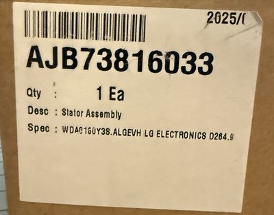 New AJB73816033 LG Washer Stator Assembly OEM