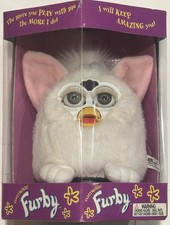 1998 VINTAGE FURBY Snowball White with GREY Eyes 70-800 - NEW/SEALED