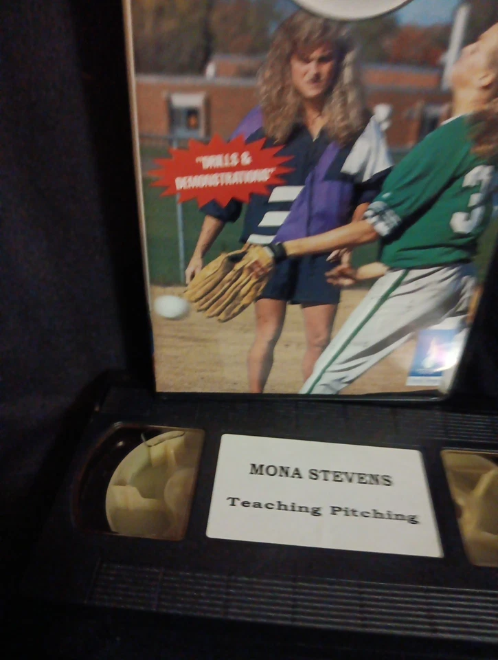 Mona Stevens Softball Teaching Pitching Training VHS Drills Demonstration Mizuno - Image 2 of 4