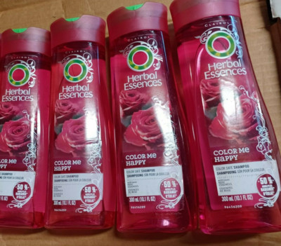 4 x Herbal Essences Color Me Happy Color Safe Shampoo w Rose Essences 10.1 oz ea