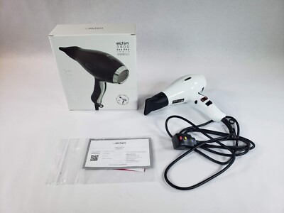 Elchim 3900  Healthy & Light Ionic Professional Hair dryers, Lightweight, white