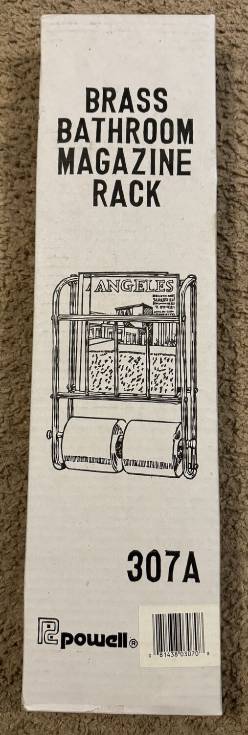 Powell Brass Bathroom Magazine Rack eBay