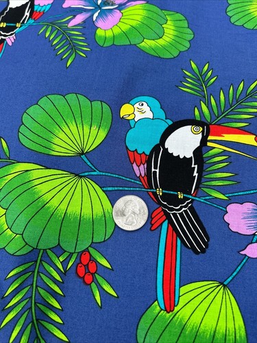 Alexander Henry Collection Torrid Zone Royal Blue Cotton 7-1/2 Yards 43” Wide - Picture 5 of 8