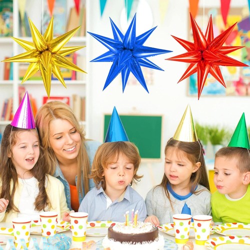 STAR BRUST Explosion Balloon Point FOIL BALLOONS Wedding BIRTHDAY PARTY Decor UK - Picture 3 of 21