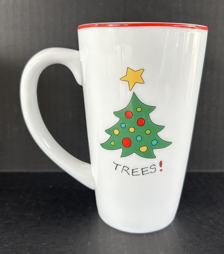 Fitz & Floyd Happy Holidays Weihnachten groß 6" Kaffeetassen 4er Set - Bild 6 von 10