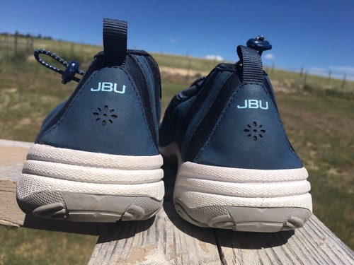 JBU by Jambu Aberdeen Blue Faux Leather&Mesh Bungee Memory Foam Sneakers Sz 8.5M - Picture 6 of 12
