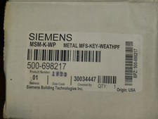NEW SIEMENS MSM-K-WP METAL MFS-KEY-WEATHPF FIRE ALARM PULL STATION FREE FEDEX