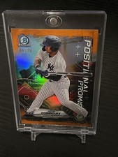 Jasson Dominguez 2021 Bowman Chrome Orange Refractor #’d /25 Positional Promise