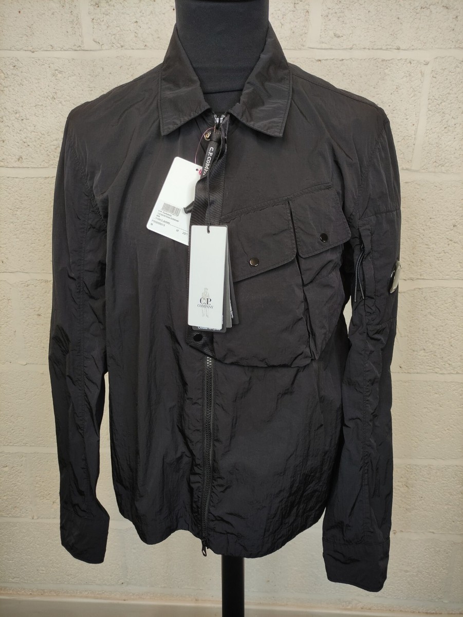 CP Company Chrome R Overshirt In Black (Size XXL) UK