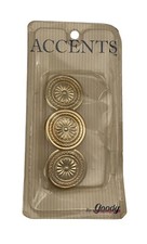 Vintage Goody Hair Clip Golden Finish Metal Barrett 4"
