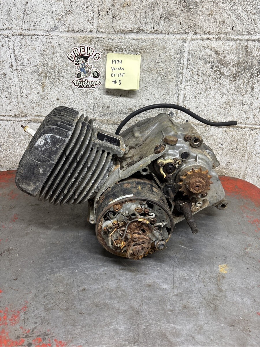 1974 Yamaha Dt125 Dt 125 Engine Motor Turns Over | eBay