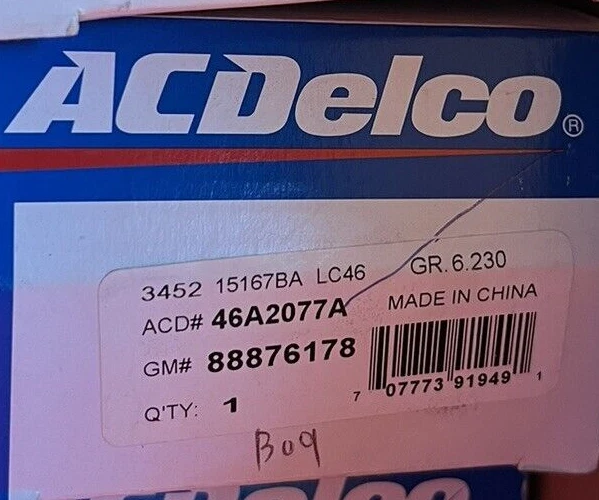 Extremo de varilla de amarre de dirección-SV6 ACDelco 46A2077A 88876178 Foto 4 de 4