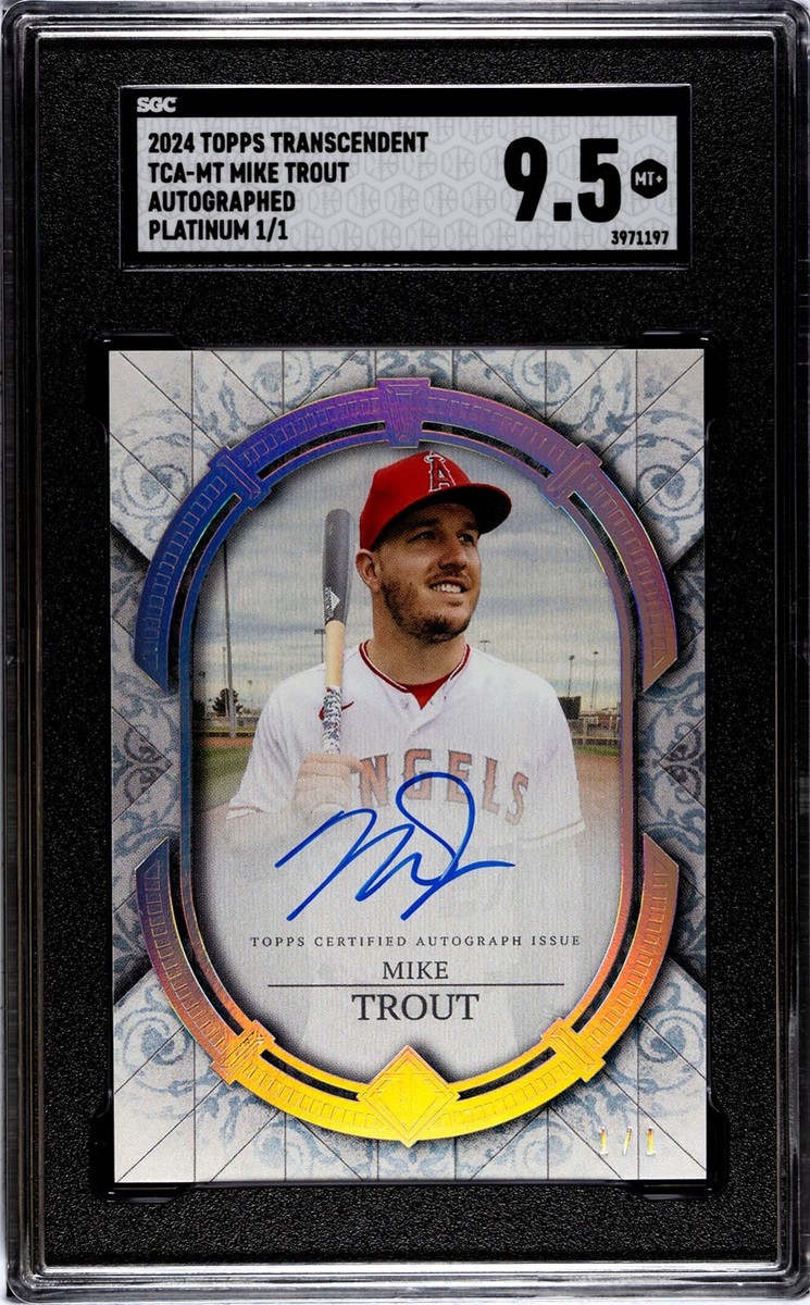 2024 Topps Transcendent Mike Trout #TCA-MT 1/1 Massive Card | eBay
