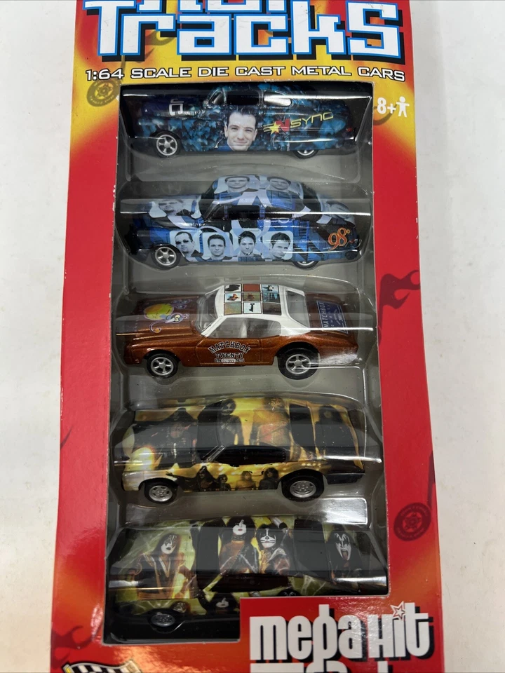 CAMPEONES DE CARRERAS HOT TRACKS MEGA HIT FIVE PAQUETE DE 5 DIE CAST KISS 98 grados *NSYNC Foto 3 de 4
