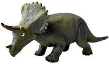 Triceratops Dinosaur Large Rubber Squeezable Toy Imaginative Play 12 Inch Figure