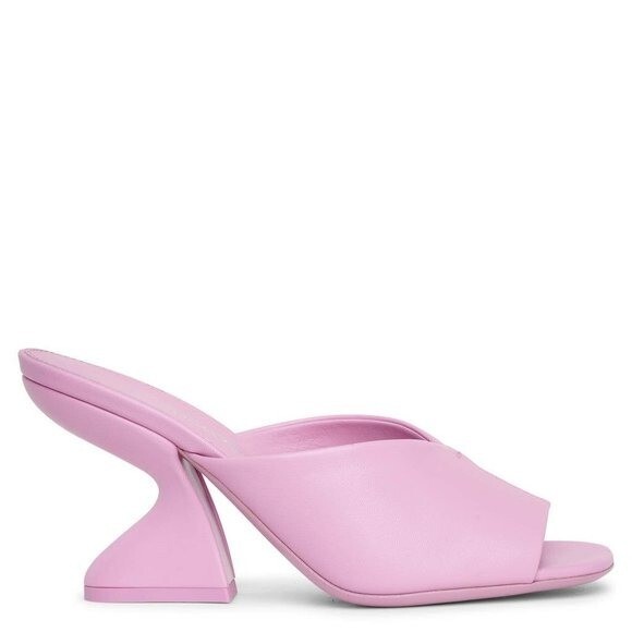 Salvatore Ferragamo Sansu F-Heel Slide Sandal in Mangiarotti